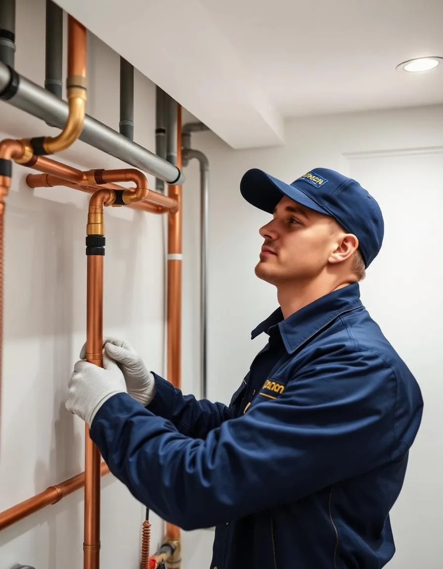 Mountain Time Plumbing technician at work